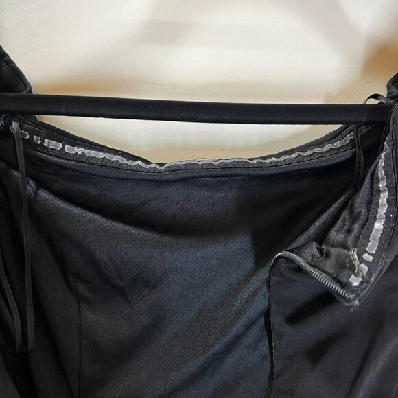 Slate & Willow Black Cobalt Contrast Ruffle Formal Gown $355 - Picture 10 of 10